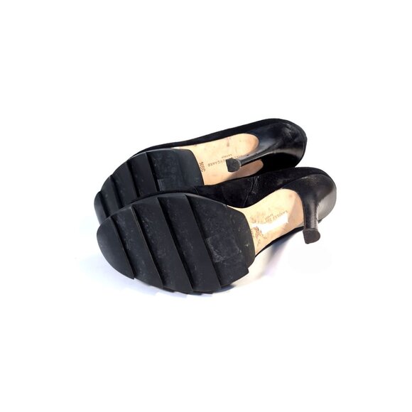 CAMILLA SKOVGAARD Cutout Booties Black SAW SOLE Leather Heels Womens Size 9 - Picture 10 of 11